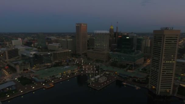 Авиационное Видео Балтимора Мэриленде — стоковое видео