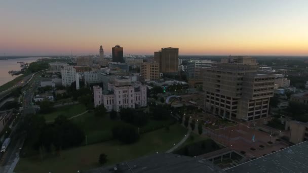 Luftbild Von Baton Rouge Louisiana — Stockvideo