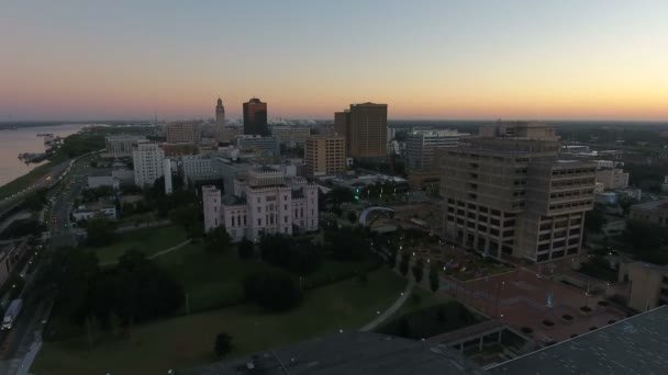 Letecké Video Baton Rouge Louisianě — Stock video