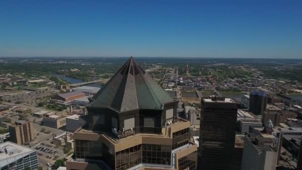 Повітряні Відео Des Moines Місто Штаті Айова — стокове відео