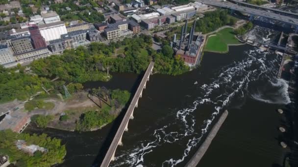 Vídeo Aéreo Minneapolis Minnesota — Vídeo de stock