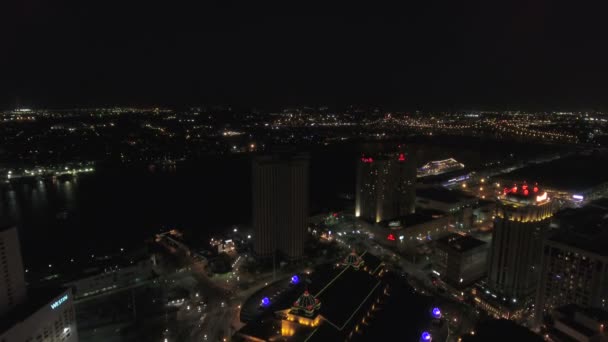 Luchtfoto Video Van New Orleans Louisiana — Stockvideo