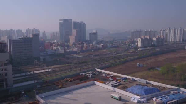 ソウル龍山周辺の空撮 — ストック動画