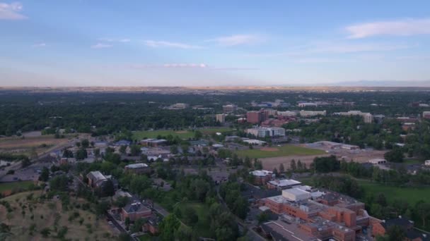 Εναέρια Idaho Κέντρο Της Boise Πόλη Μια Ηλιόλουστη Ημέρα — Αρχείο Βίντεο