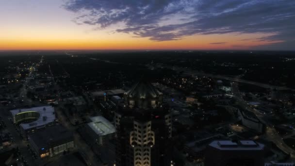 Vidéo Aérienne Ville Des Moines Dans Iowa — Video