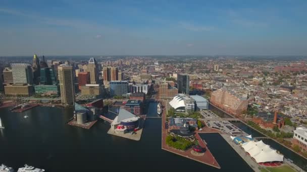 Aerial Video Baltimore Maryland — Stockvideo