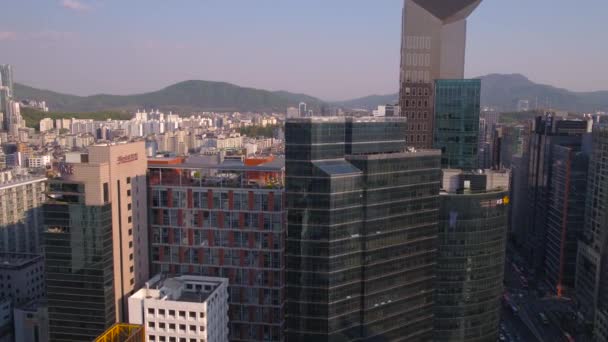 Lçesinde Gangnam Seoul Güneşli Bir Hava Video — Stok video