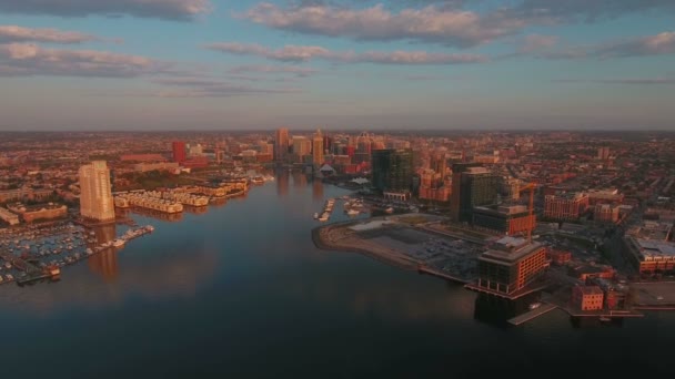 Vídeo Aéreo Baltimore Maryland — Vídeos de Stock