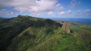Kauai Anahola Dağları'nın hava Hawaii