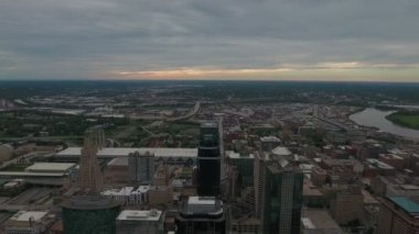 Kansas City 'nin Missouri' deki hava görüntüleri.