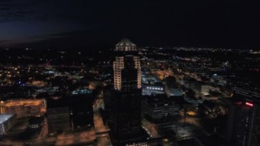 Iowa Des Moines şehrin havadan video