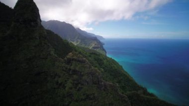 Hava Hawaii Kauai Kalalau Napali sahil Devlet Parkı