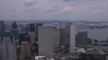 Downtown Boston güneşli bir hava video