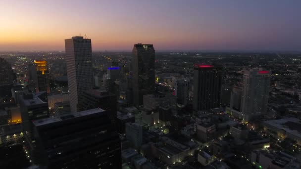Lotnicze Wideo Nowego Orleanu Stanie Luizjana — Wideo stockowe