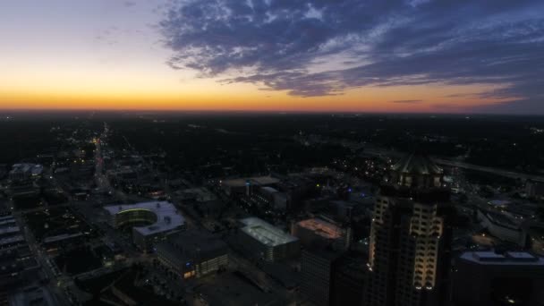 Video Aereo Della Città Des Moines Iowa — Video Stock