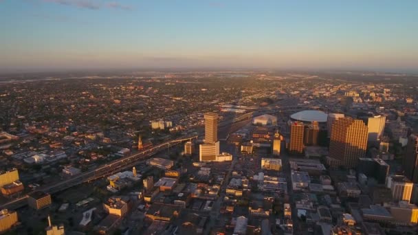 Letecké Video New Orleans Louisianě — Stock video
