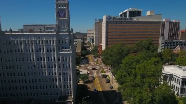 ミシシッピ州のジャクソンの空撮 — ストック動画