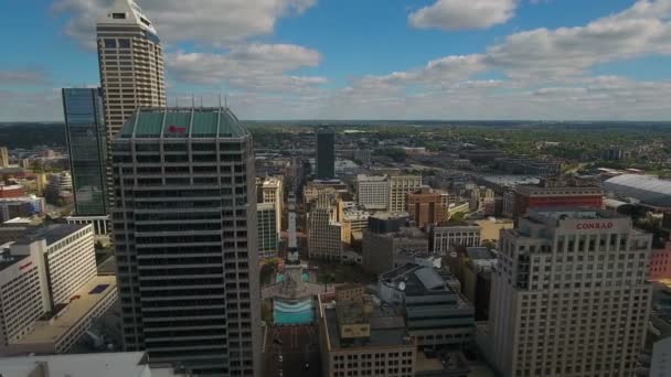 Luchtfoto Video Van Indianapolis Indiana — Stockvideo