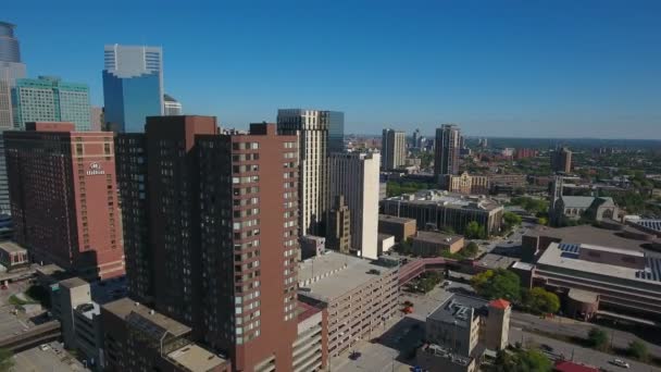 Aerial Video Minneapolis Minnesota — Stock Video