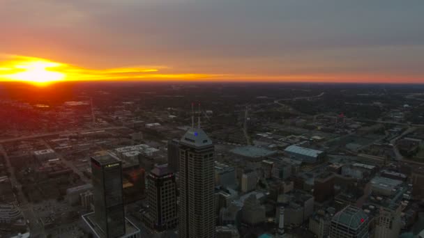 Luchtfoto Video Van Indianapolis Indiana — Stockvideo