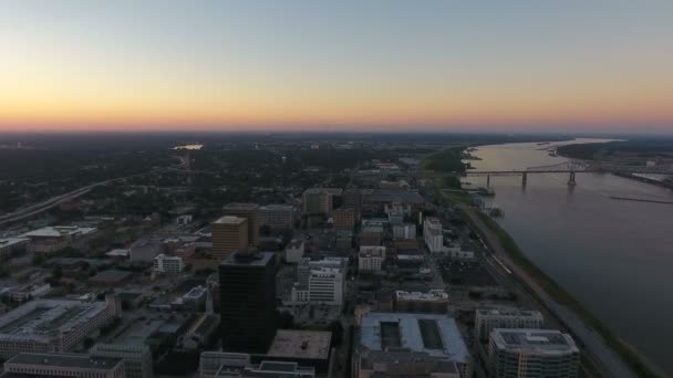 ルイジアナ州のバトン ルージュの空撮 — ストック動画