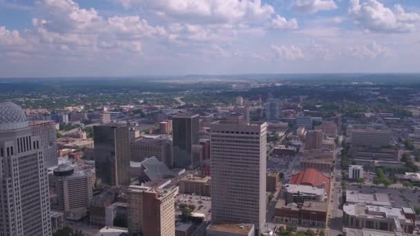 Aerial Kentucky Del Centro Louisville — Vídeos de Stock