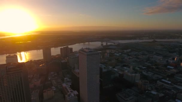 Aerial Video New Orleans Louisiana — Stock Video