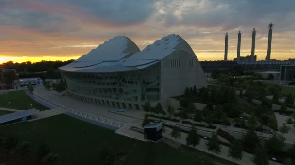 Kansas City Nin Missouri Deki Hava Görüntüleri — Stok video