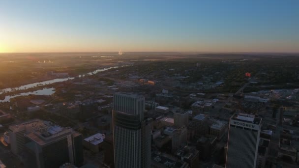 Aerial Video Omaha Nebraska — Stockvideo