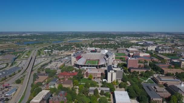 Lincoln Nebraska Daki Hava Video Gün Boyunca — Stok video