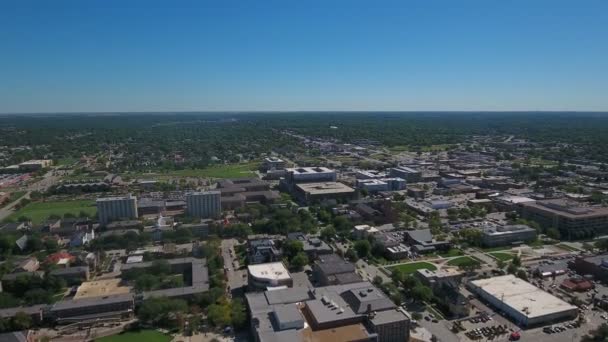 林肯在内布拉斯加州的空中视频白天 — 图库视频影像