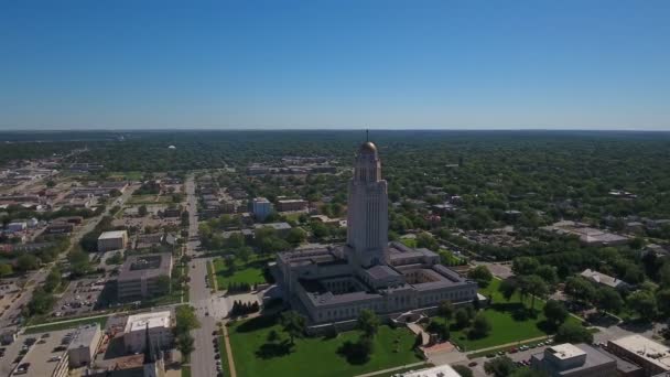 Vidéo Aérienne Lincoln Dans Nebraska Pendant Journée — Video
