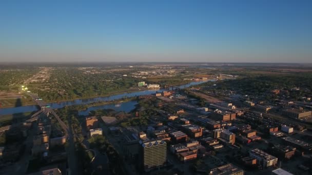 Luftbild Von Omaha Nebraska — Stockvideo