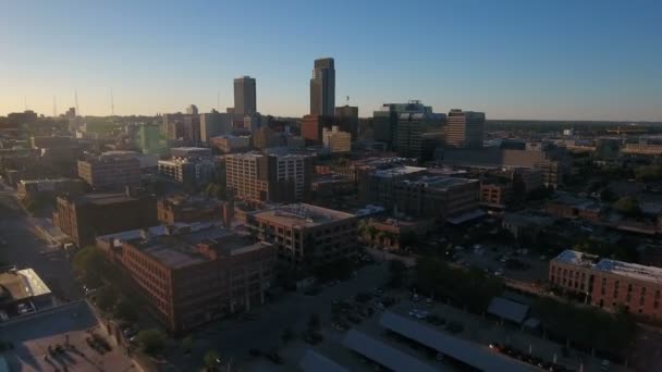 Luchtfoto Video Van Omaha Nebraska — Stockvideo