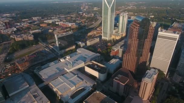 Vídeo Aéreo Charlotte Carolina Norte — Vídeo de Stock