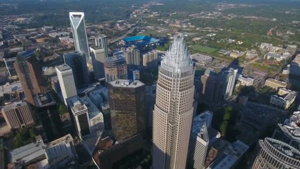 Aerial Video Charlotte North Carolina — Stockvideo