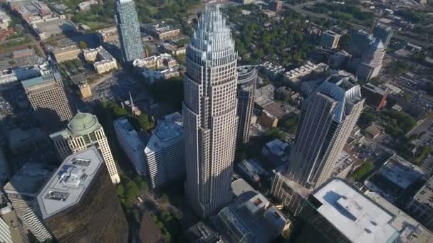 Vídeo Aéreo Charlotte Carolina Del Norte — Vídeos de Stock