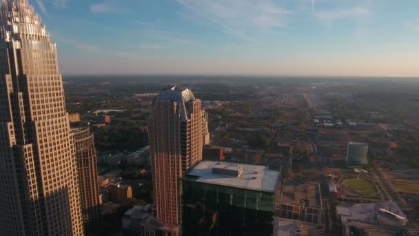 Aerial Video Charlotte North Carolina — Stockvideo