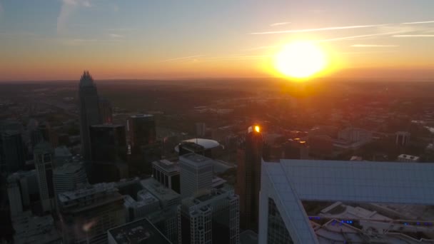 Vídeo Aéreo Charlotte Carolina Norte — Vídeo de Stock