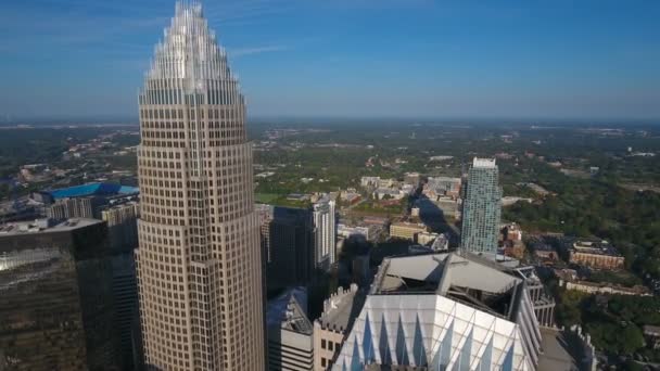 Vídeo Aéreo Charlotte Carolina Norte — Vídeo de Stock