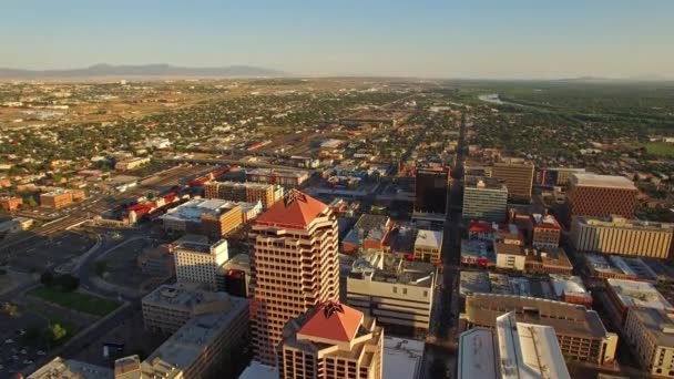 Luchtfoto Video New Mexico Albuquerque — Stockvideo