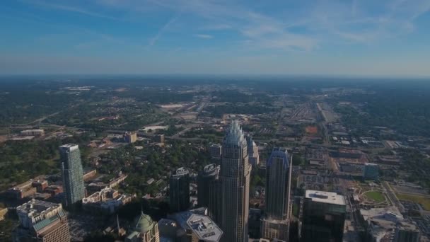 Aerial Video Charlotte North Carolina — Stockvideo