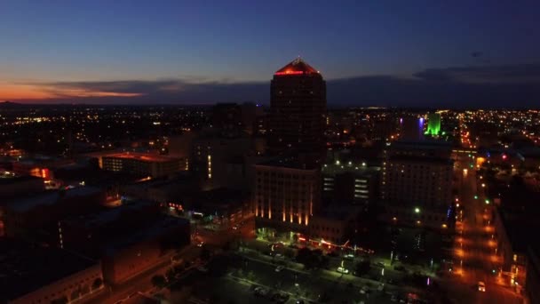 Luchtfoto Video New Mexico Albuquerque — Stockvideo