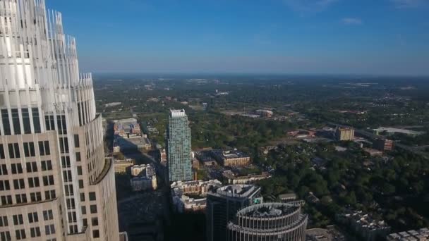 Vídeo Aéreo Charlotte Carolina Del Norte — Vídeos de Stock