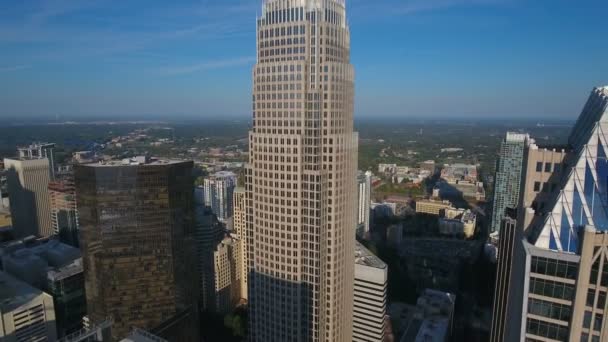 Aerial Video Charlotte North Carolina — Stockvideo