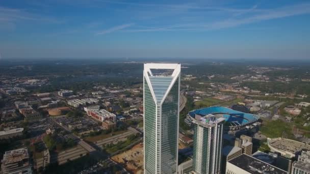 Vídeo Aéreo Charlotte Carolina Norte — Vídeo de Stock