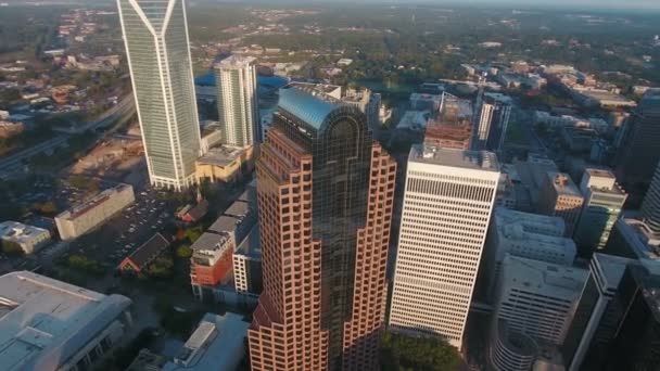 Aerial Video Charlotte North Carolina — Stockvideo