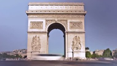 Arc De Triomphe Paris, zaman atlamalı.