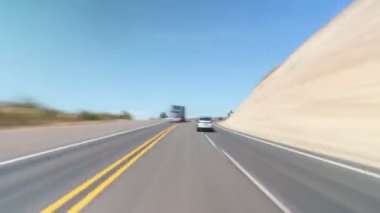 Zaman atlamalı Oregon çölde sürüş.