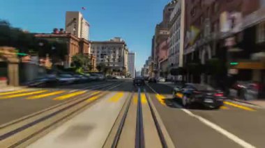 Zaman atlamalı San Francisco Kaliforniya'sürüş. 